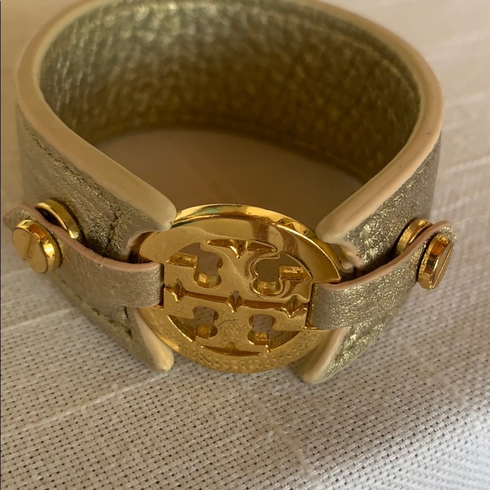 Tory Burch leather cuff bracelet